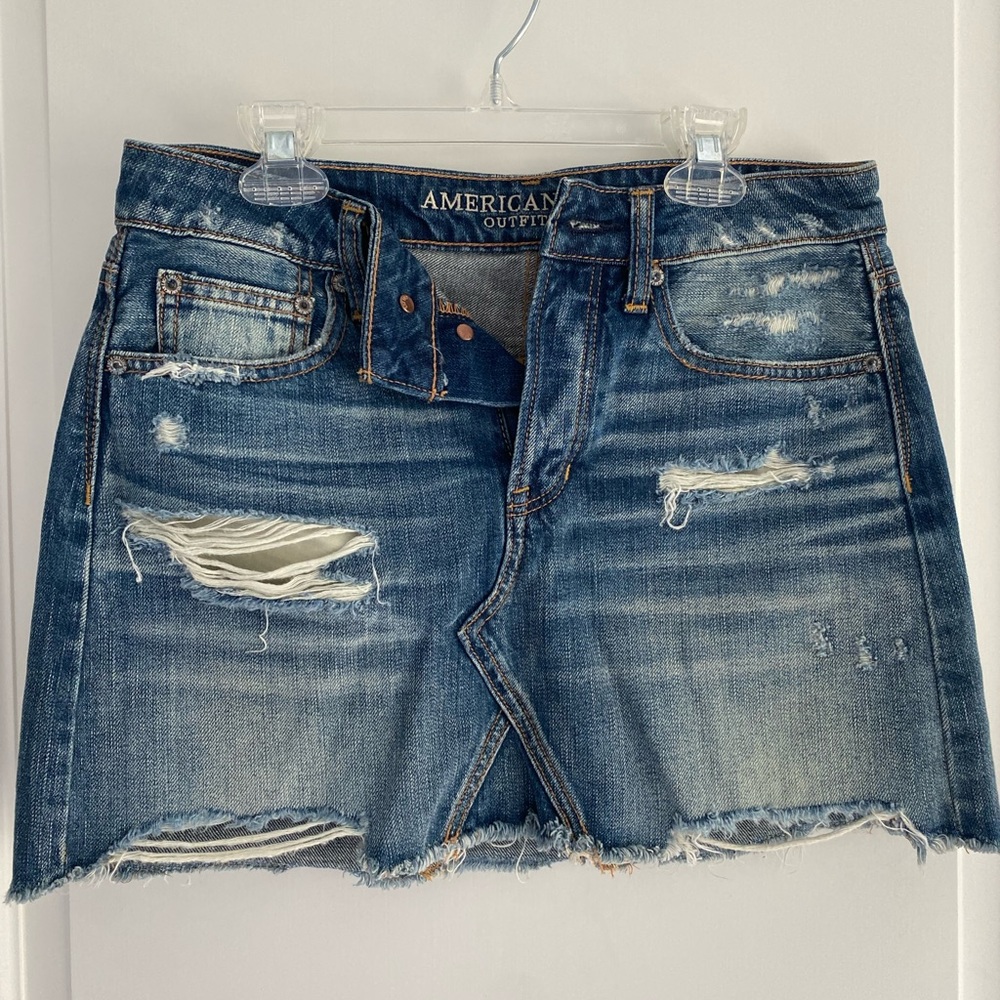 American Eagle denim mini skirt size S
